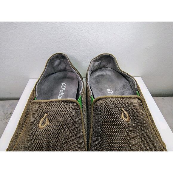 Olukai Nohea Mesh Shoes Men's 10.5 Brown Slip On Casual Hawaii Outdoor Comfort - Picture 7 of 16